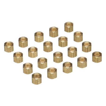 Allpoints Compression Nut - 3/8", Pk/20 8011005